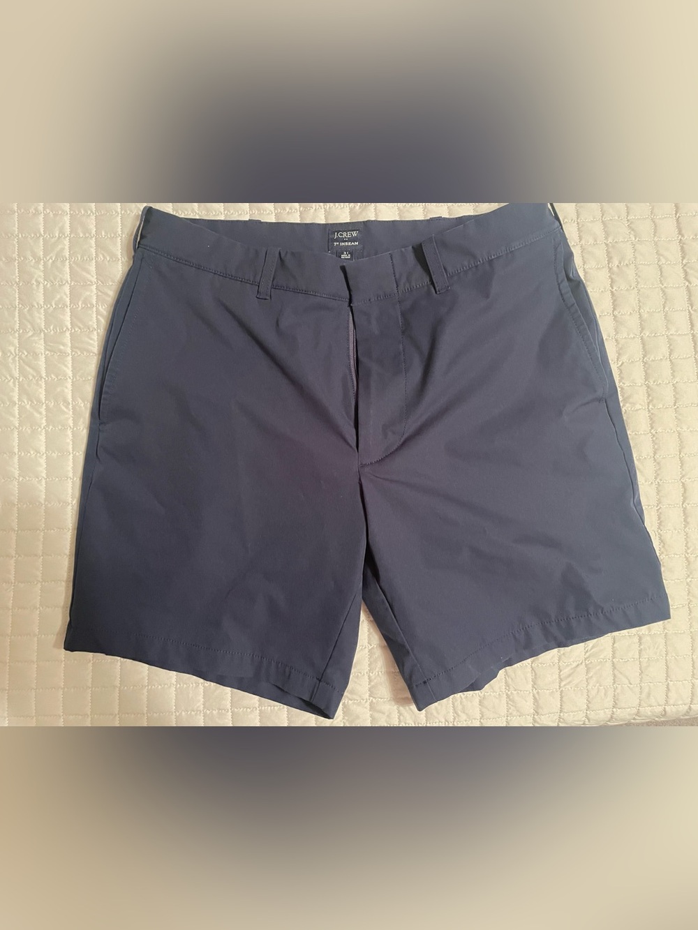 JCrew Factory Tech Shorts Size 31 Navy 7 inch